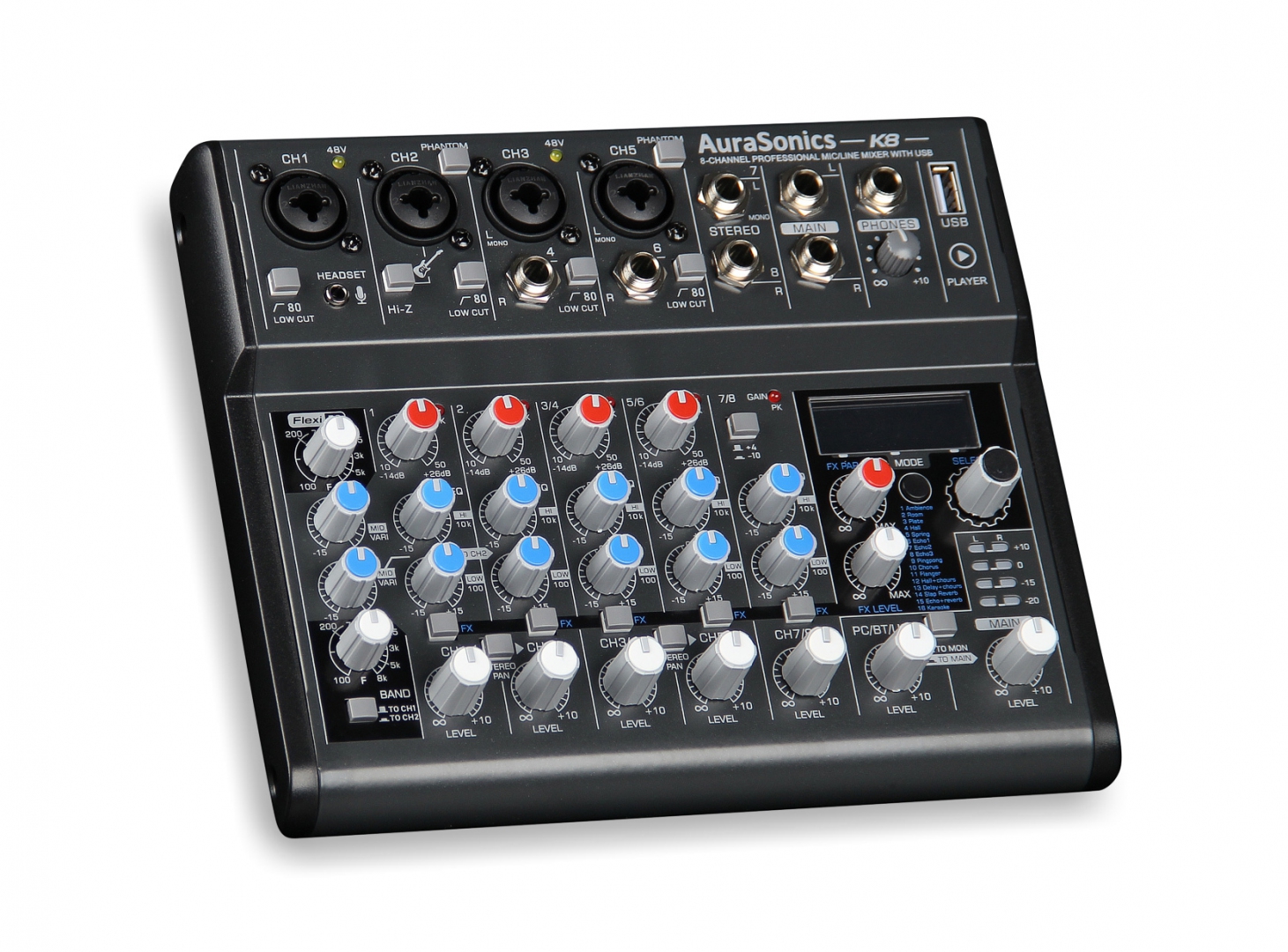 AuraSonics K8 компактный микшерный пульт в Астрахани