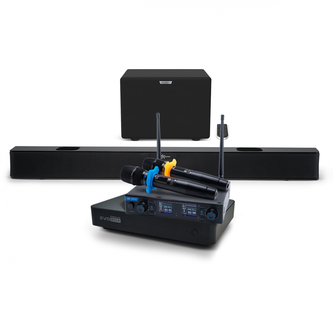 Hi-End караоке-система EVOBOX Premium + EvoSoundBar (саундбар с караоке) в Астрахани