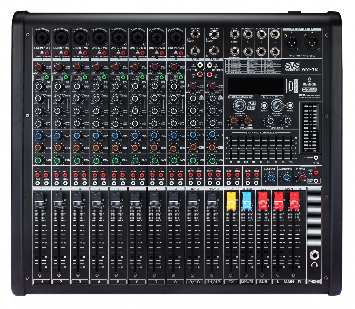 SVS Audiotechnik mixers AM-12 Микшерный пульт аналоговый, 12-канальный в Астрахани