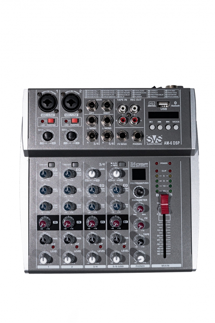 SVS Audiotechnik mixers AM-6 DSP Микшерный пульт аналоговый, 6-канальный SVS Audiotechnik mixers в Астрахани