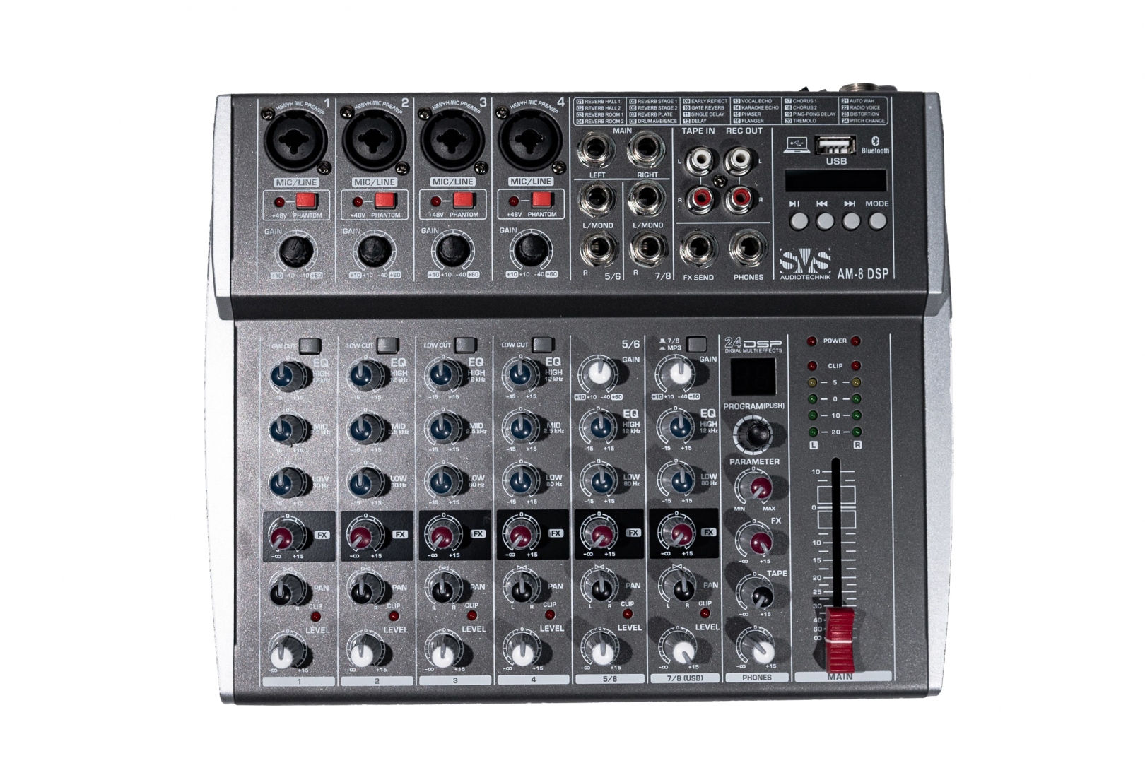 SVS Audiotechnik mixers AM-8 DSP Микшерный пульт аналоговый, 8-канальный в Астрахани